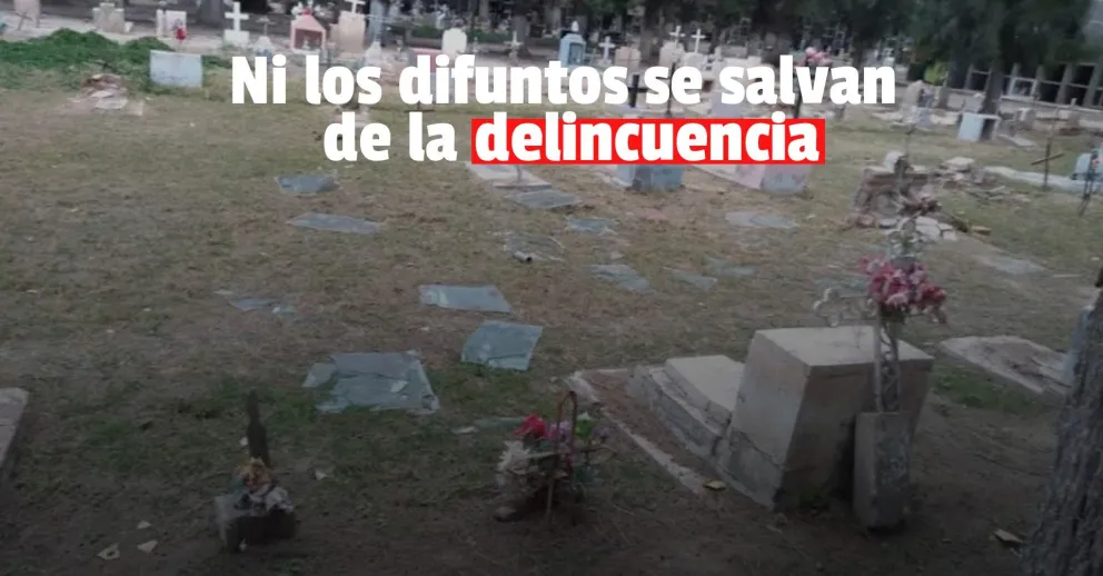 Indignación en Zonda: robaron las puertas de los nichos y causaron destrozos
