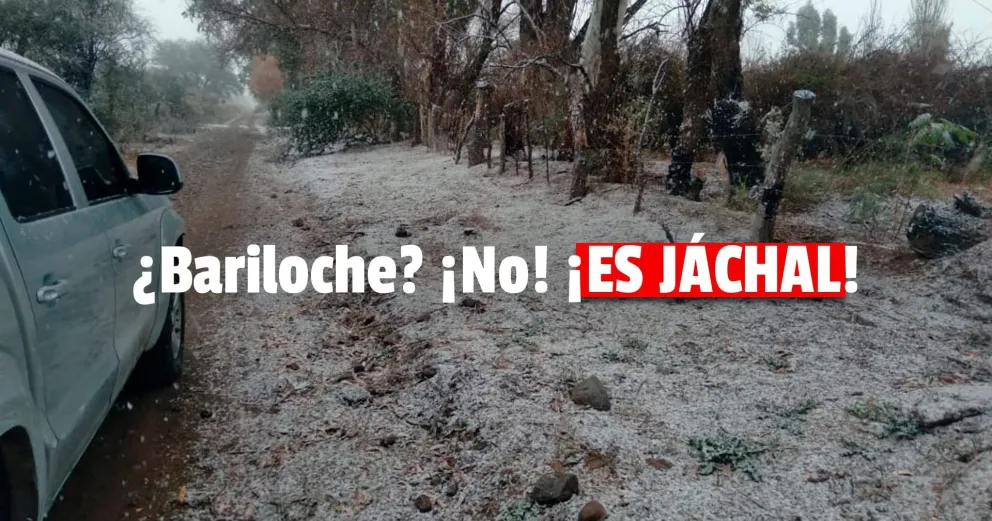 Nieve en Jáchal: mirá las primeras postales