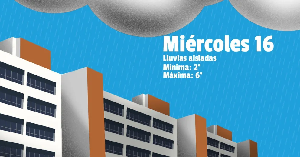 Mitad de semana congelada y con lluvias aisladas