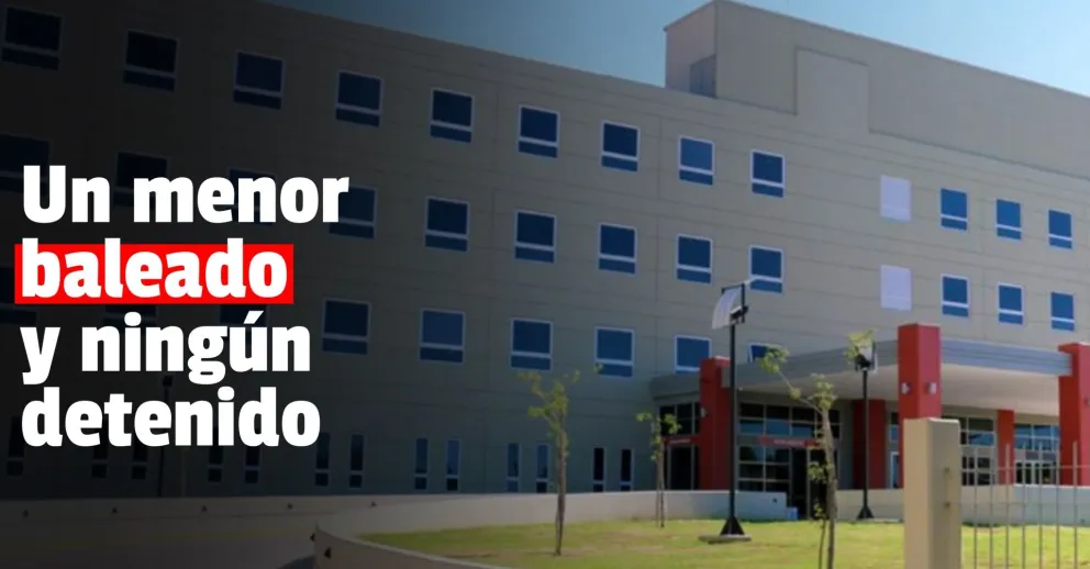 Un menor de edad terminó baleado y ahora buscan al agresor