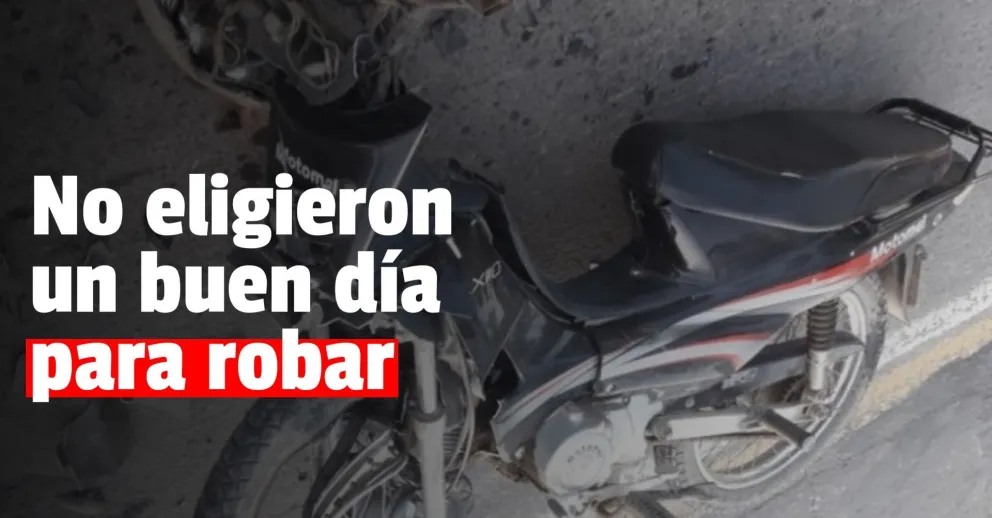 Robaron, se dieron a la fuga y chocaron contra un patrullero