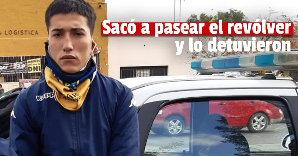Un joven de 19 años caminaba con un arma por las calles de Rawson
