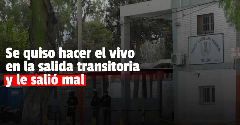 Tenías salidas transitorias, no volvió al penal y lo detuvieron porque chocó con su auto