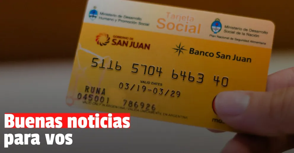 La Tarjeta Social estará habilitada excepcionalmente desde este 19 de junio