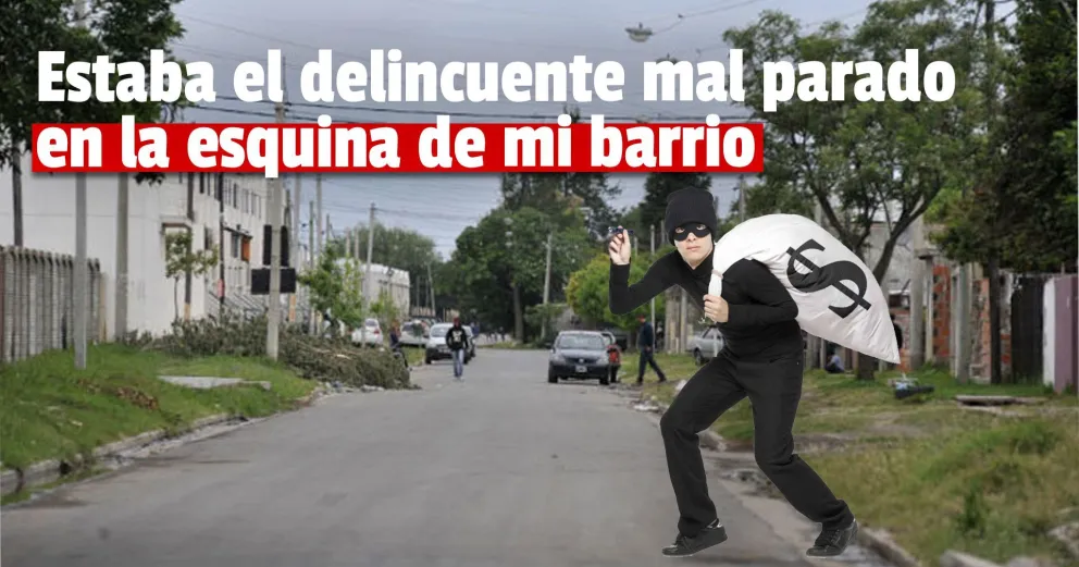 Robó, se paró en la esquina con el botín y lo detuvieron