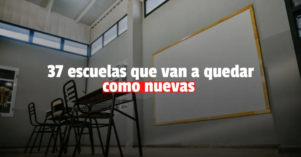 Tras el terremoto, avanza la refacción integral de edificios escolares