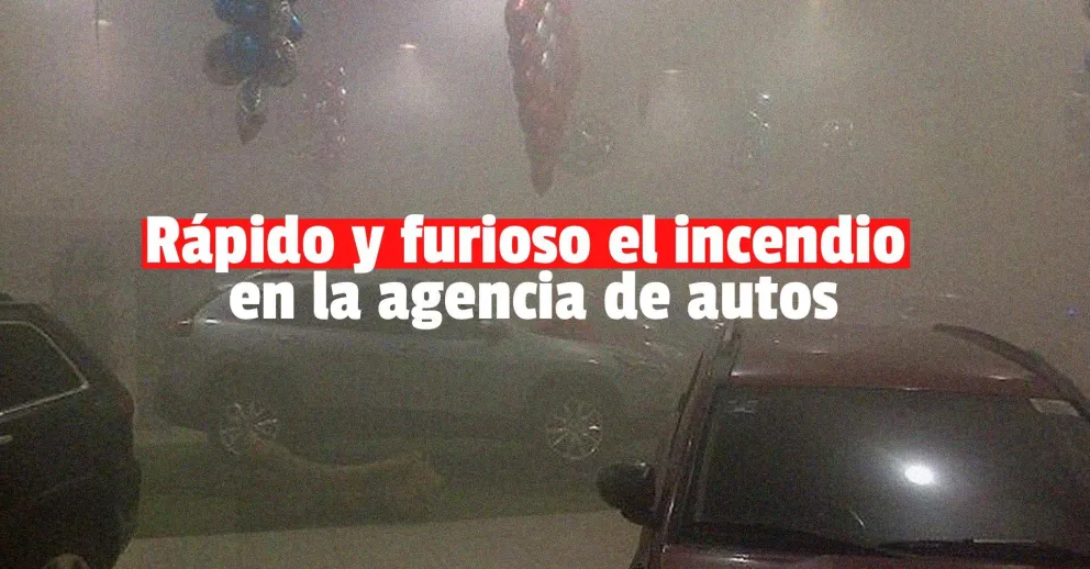 Se incendió una agencia de autos de Capital