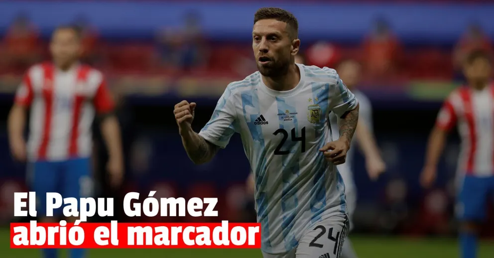 Argentina gana desde el arranque con un gran gol del Papu Gómez