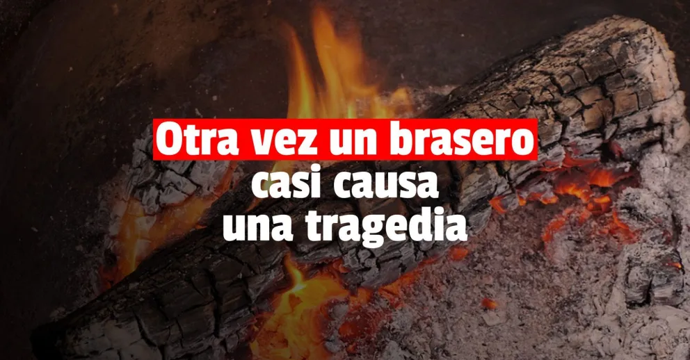 Cuatro chicos se intoxicaron con un brasero