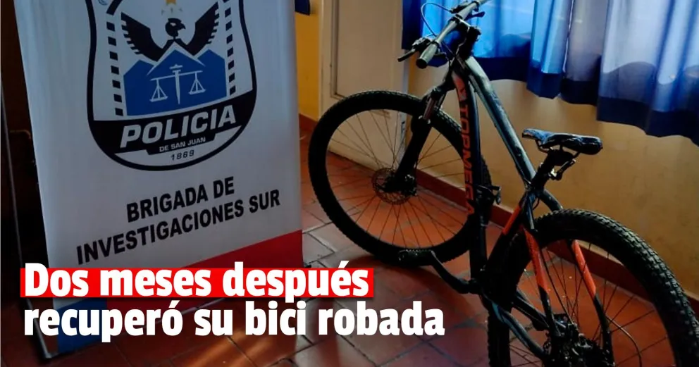Detuvieron a un delincuente y recuperaron una bicicleta robada en abril