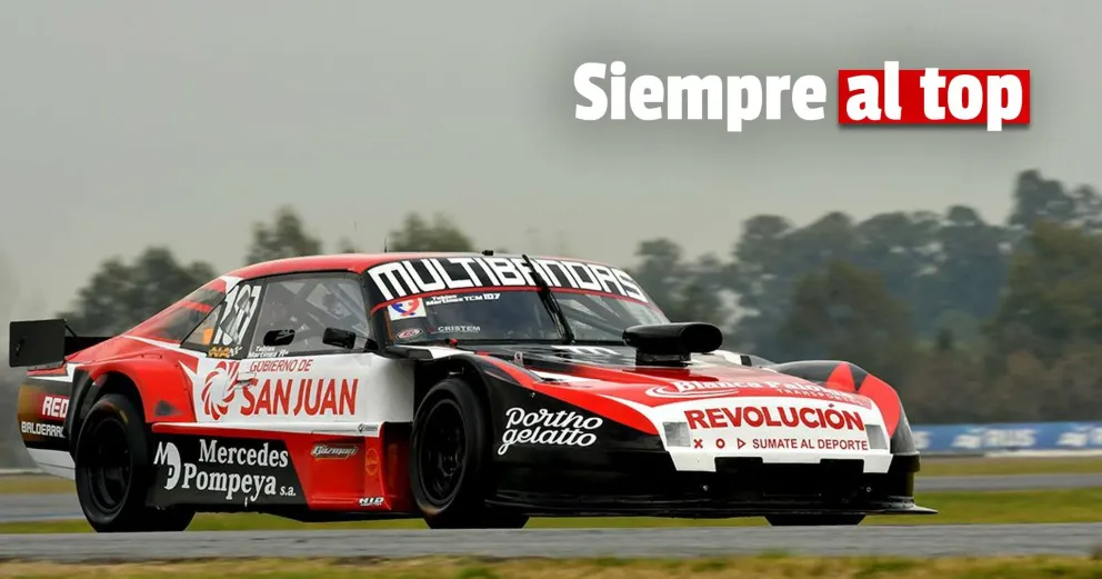 TC Mouras: el piloto sanjuanino Tobías Martínez quedó entre los mejores 10 en los entrenamientos