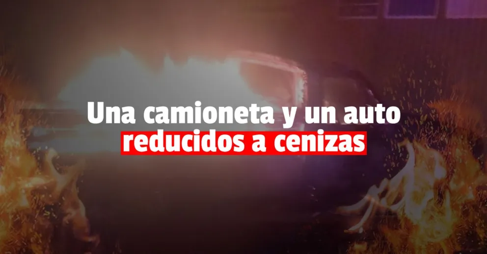La policía investiga el incendio de dos vehículos en Albardón