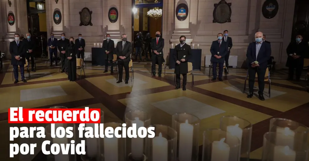 Alberto Fernández encabezó un acto en homenaje a las víctimas del coronavirus