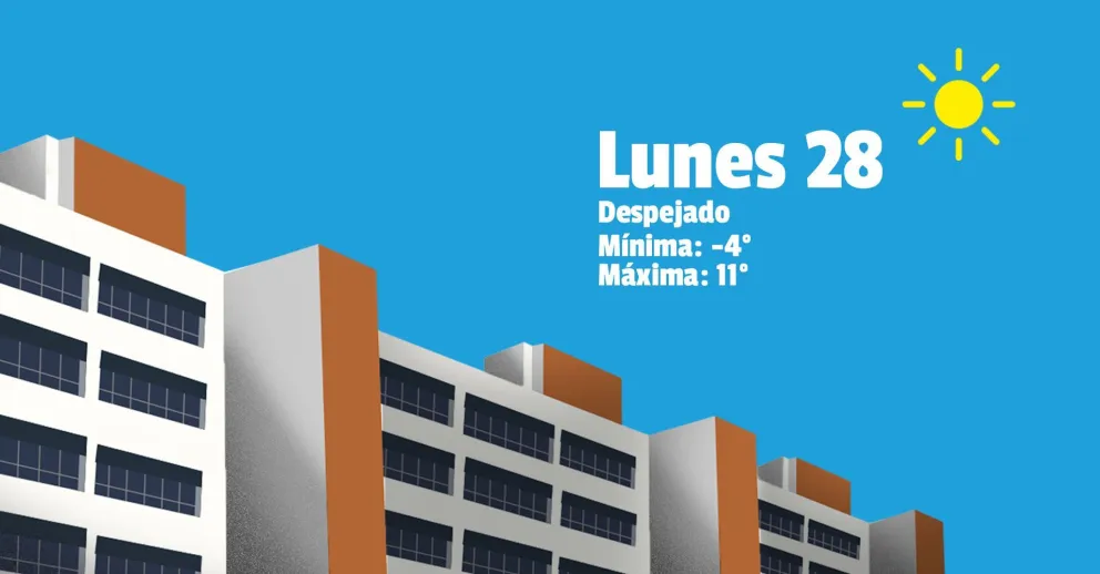 Lunes frío con temperaturas bajo cero