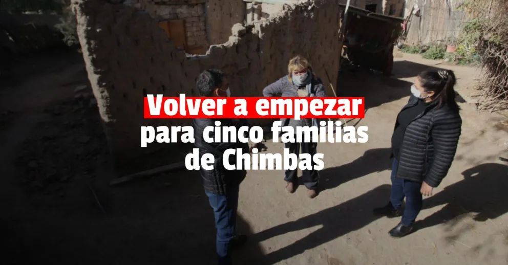 Cinco familias lo perdieron todo pero de poco vuelven a ponerse de pie