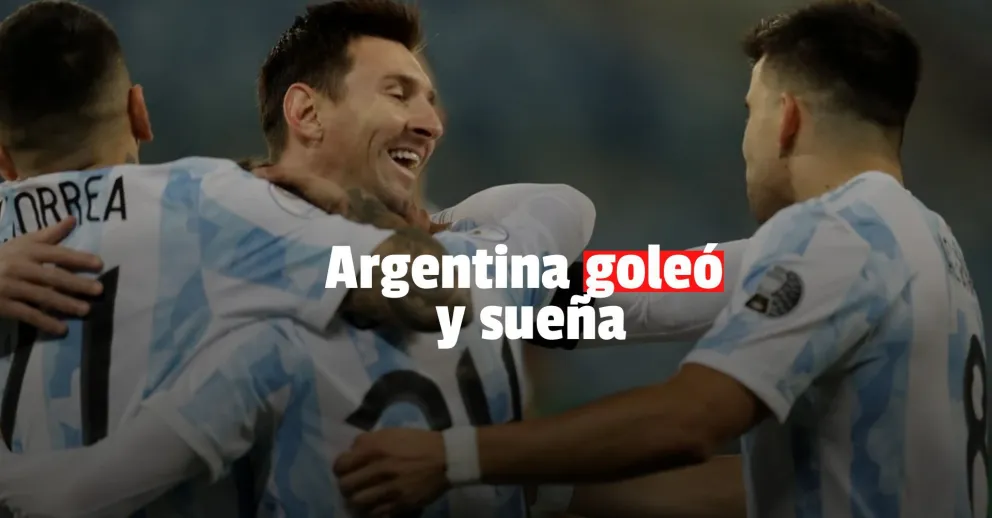 Argentina goleó a Bolivia y se aseguró el primer puesto del Grupo A de la Copa América