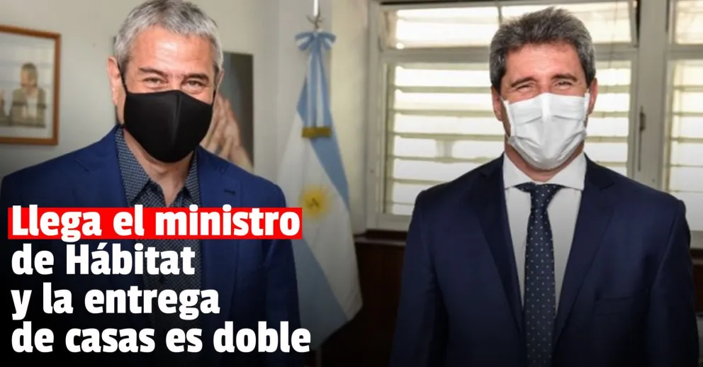 El ministro de Hábitat llega para entregar dos barrios junto al gobernador