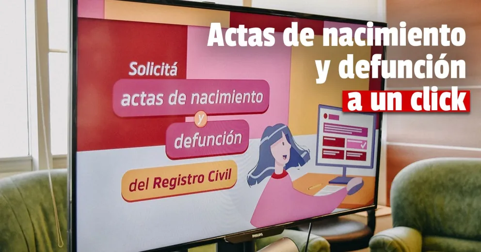 Conocé el nuevo servicio online de solicitud de actas de nacimiento y de defunción