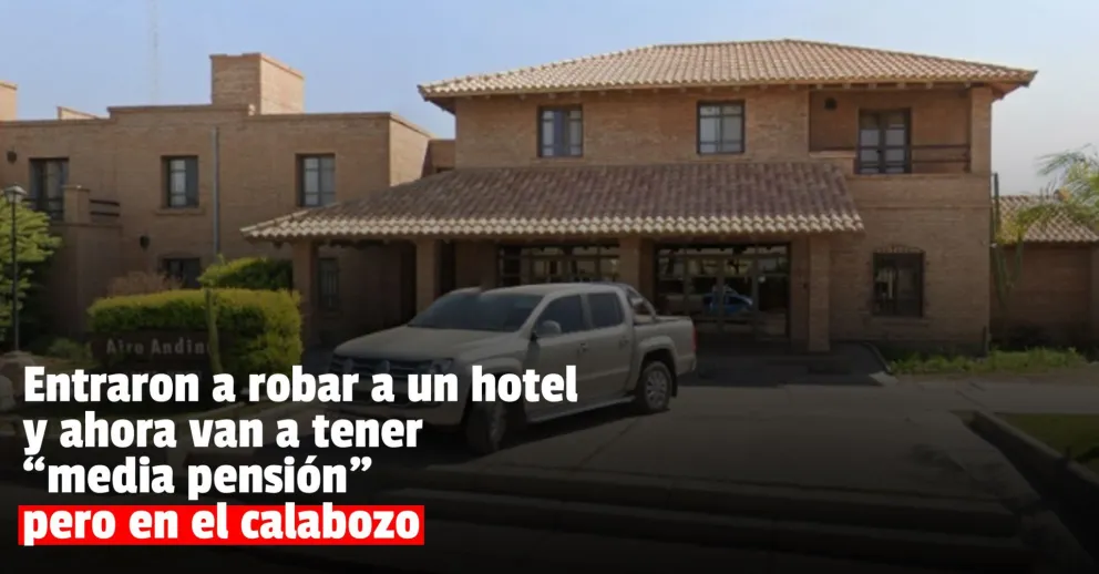 Sorprendieron a dos jóvenes ladrones robando en un hotel