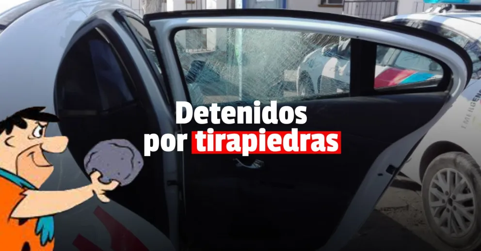 Le tiraron piedras al patrullero y terminaron detenidos