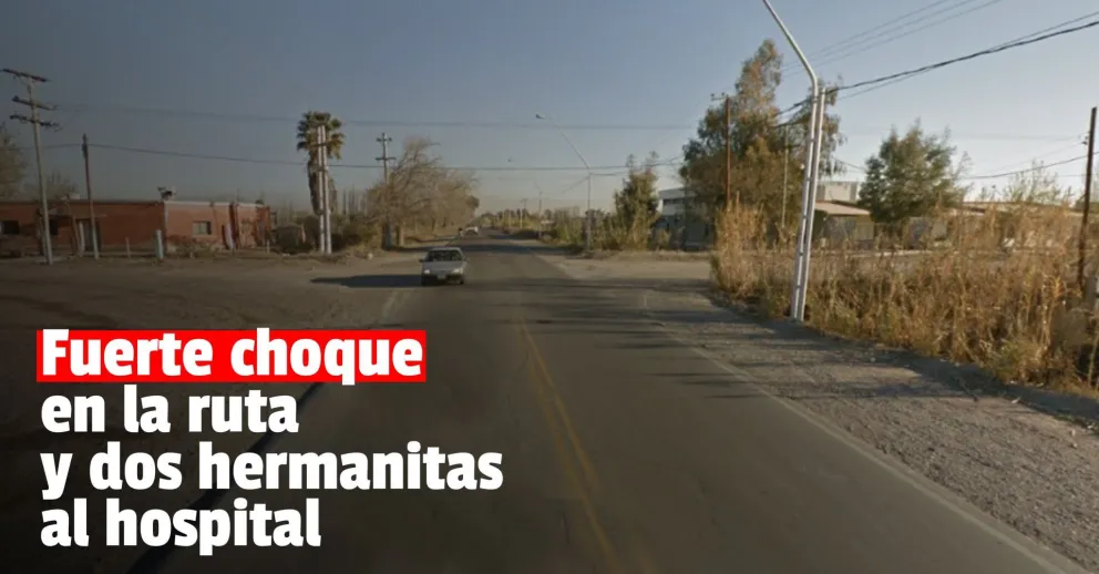 Dos hermanitas internadas tras un fuerte choque en Caucete