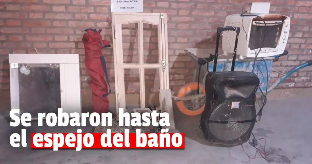 Iban como si nada con elementos robados, los tiraron y escaparon