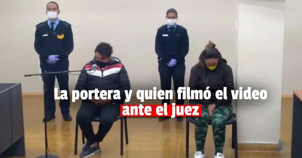 Pidieron seis meses de prisión preventiva para la portera y quien filmó el video
