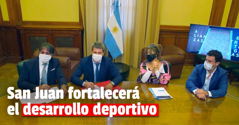 San Juan firmó con Nación un convenio para difundir actividades deportivas y culturales en medios públicos