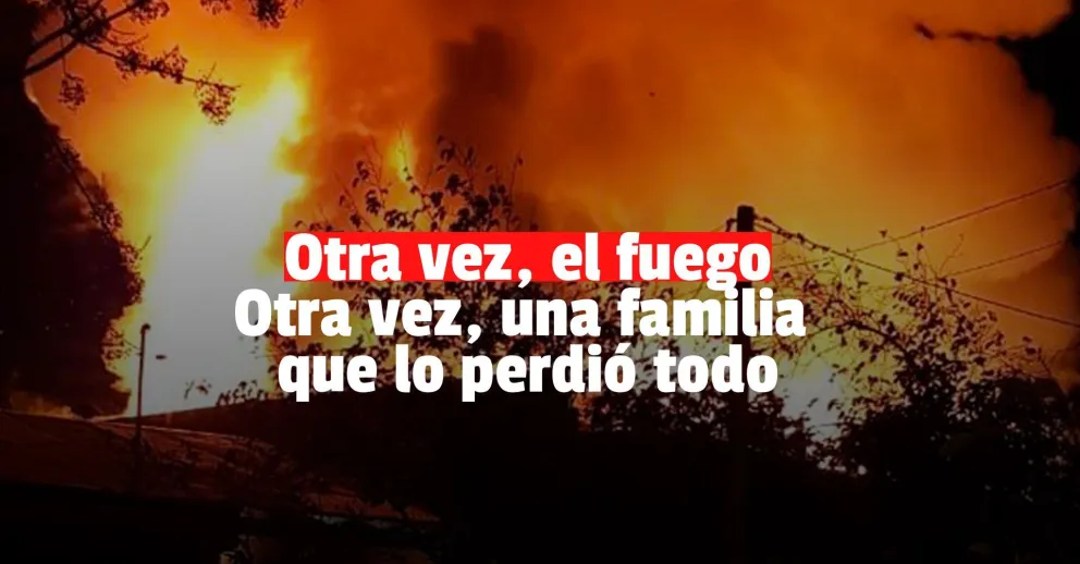 Un incendió dejó a una familia de Rawson con lo puesto