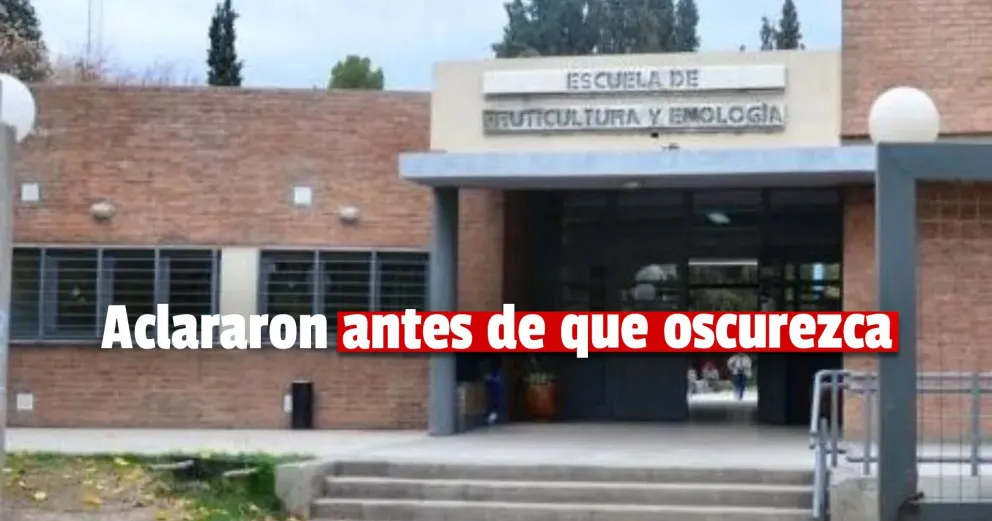 Desde Educación aseguraron que el patrimonio de la Escuela de Enología nunca estuvo en peligro