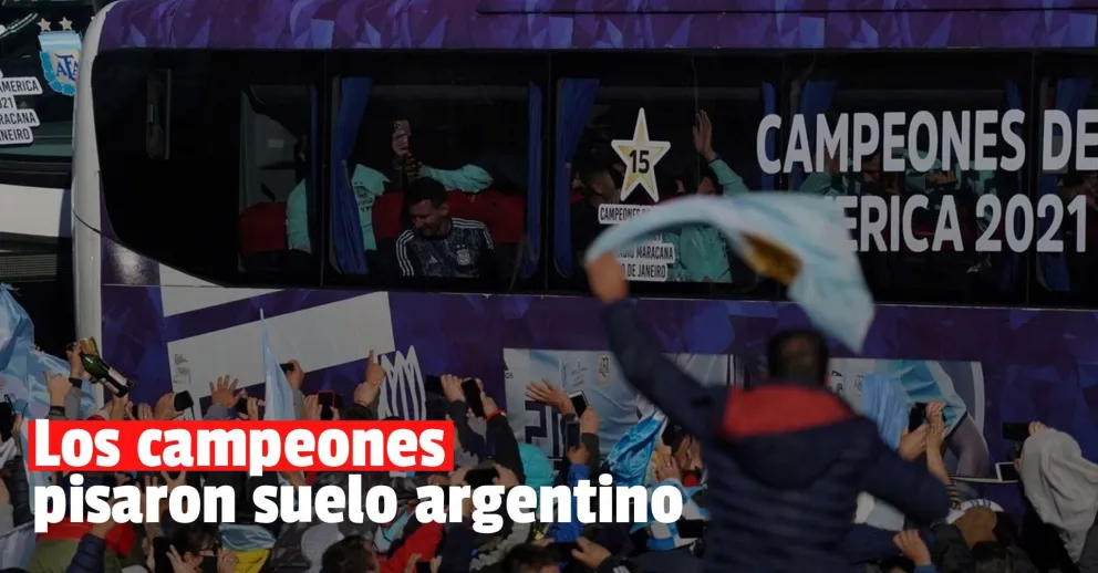 Argentina llegó al país tras consagrarse campeón