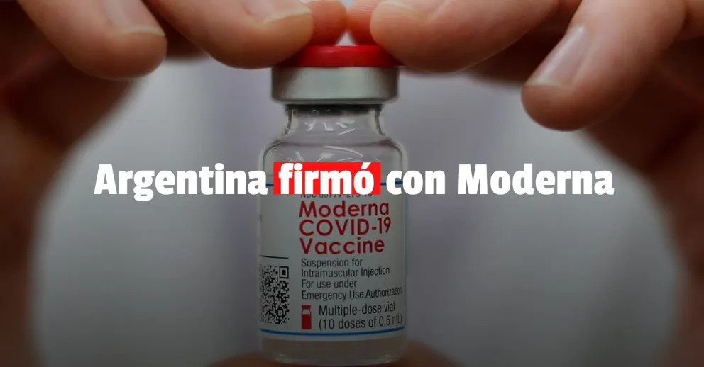 Argentina firmó con Moderna por 20 millones de vacunas
