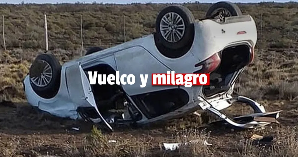 Vuelco en Niquivil dejó a un hombre herido pero fuera de peligro