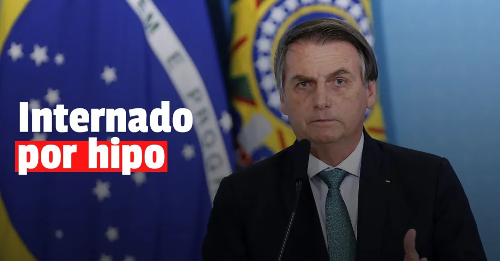 Internaron a Jair Bolsonaro y debió cancelar su agenda