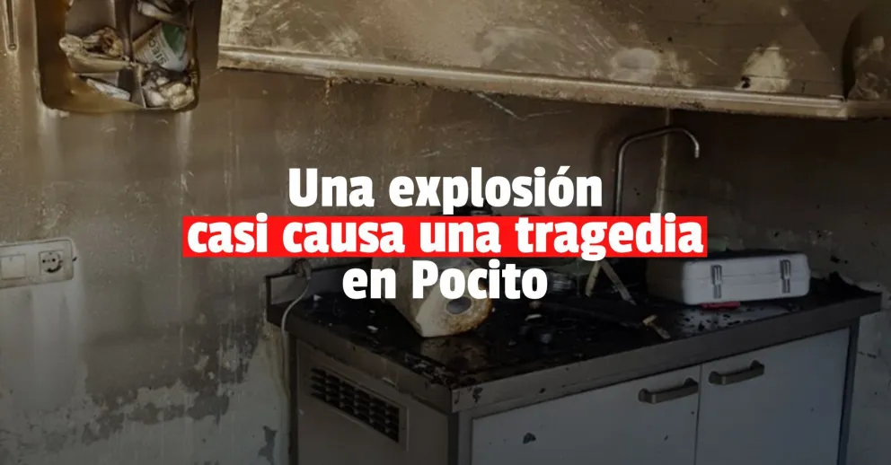 Explotó una cocina, se incendió una vivienda y la familia se salvó de milagro