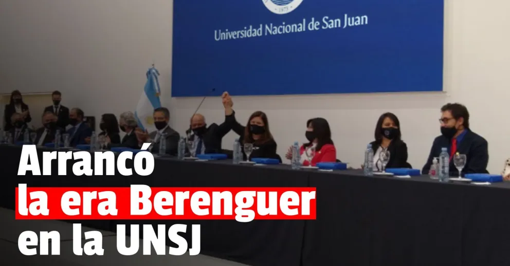 Con el recuerdo de Mónica Coca presente, Berenguer asumió en la UNSJ