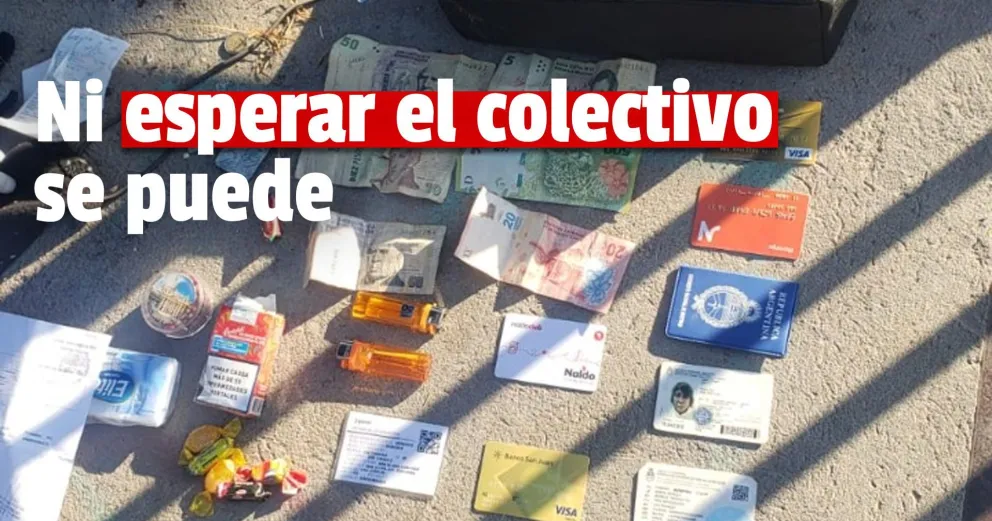 Detienen a dos ladrones que tiraron al piso a una mujer y le robaron la cartera