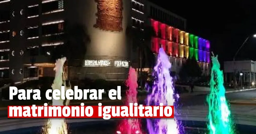 El edificio de la Legislatura estará iluminado por el matrimonio Igualitario