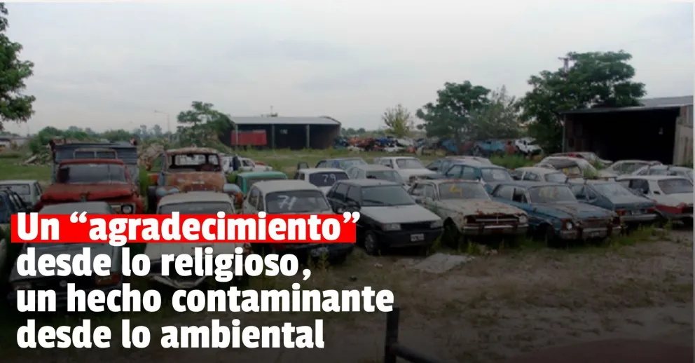 Compactarán todos los vehículos abandonados en la Difunta Correa