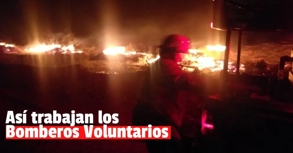 Incendio en una finca de Pocito