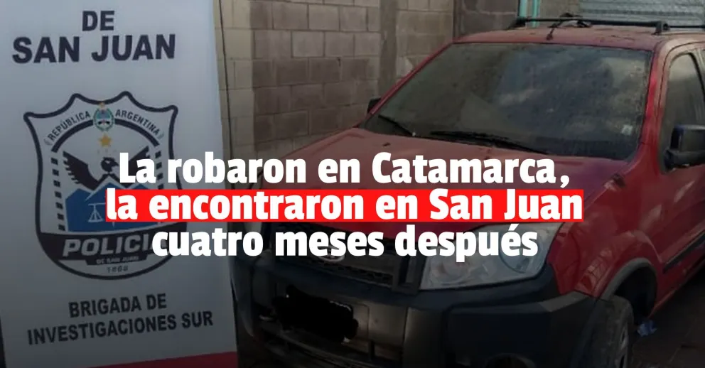 Encontraron una camioneta que fue robada hace cuatro meses en Catamarca