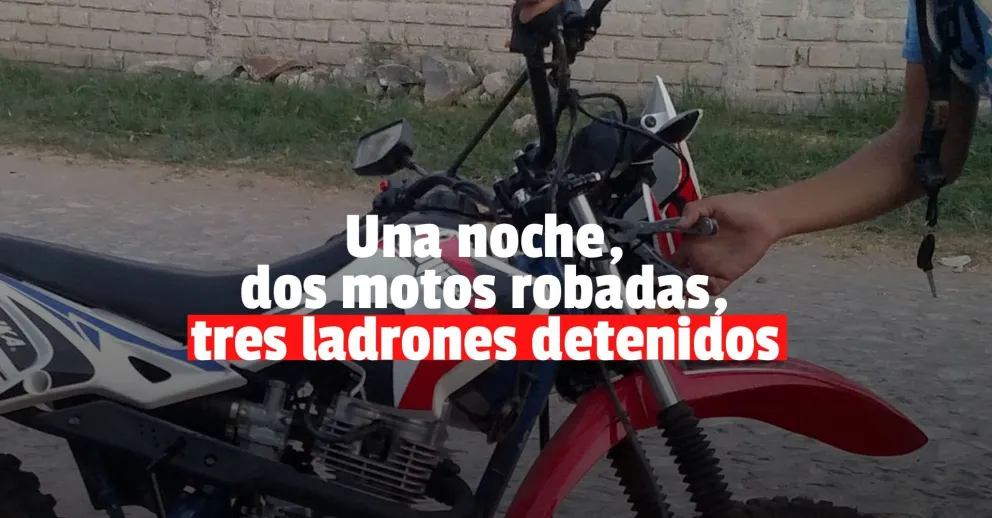 Tres detenidos por robar motos en plena madrugada
