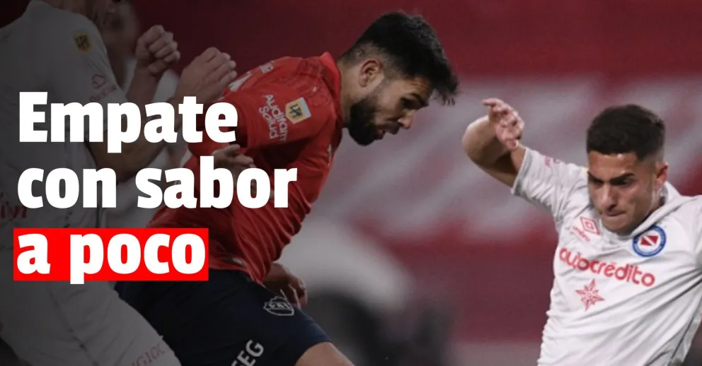 Independiente y Argentinos no se sacaron ventaja y empataron en cero