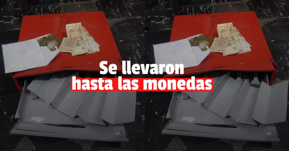 Robaron una caja registradora de un local y los detuvieron