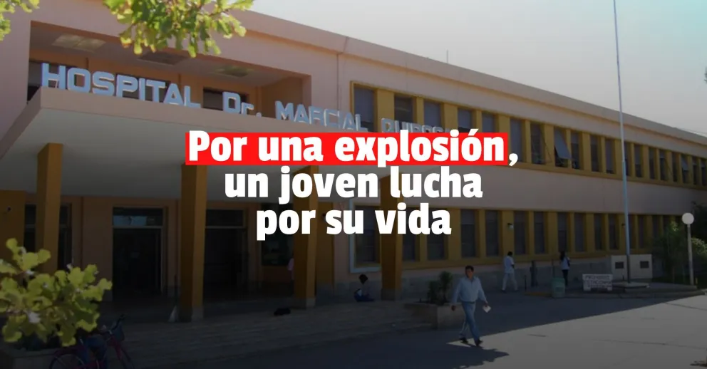 Un hombre terminó con casi todo su cuerpo quemado tras una explosión