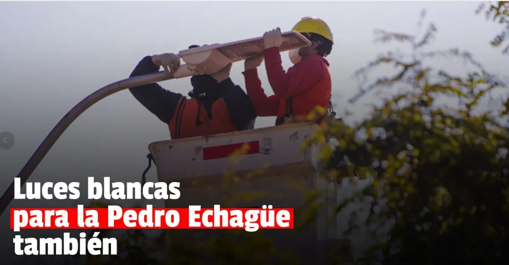 Se viene la luz blanca para el segundo tramo de la Pedro Echagüe