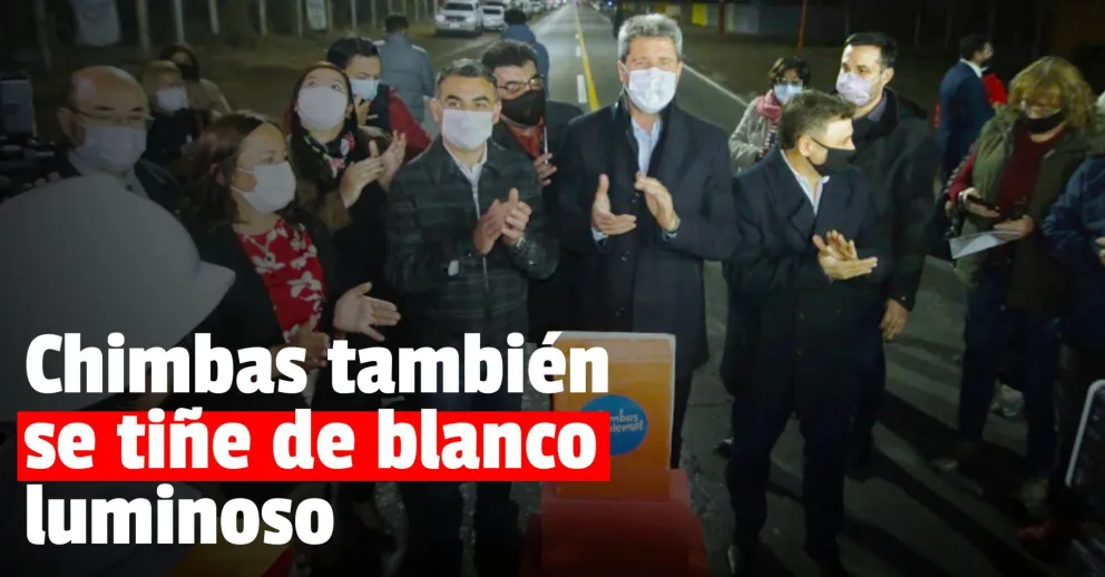 Chimbas también se suma a la movida de las luces blancas