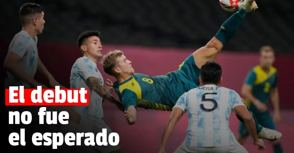 Argentina perdió ante Australia en su debut de los Juegos Olímpicos