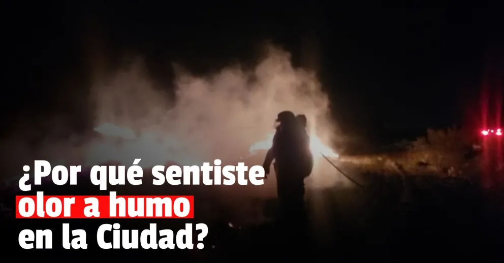 El humo de un gran incendio en Pocito, llegó hasta distintos puntos de Capital y Rawson