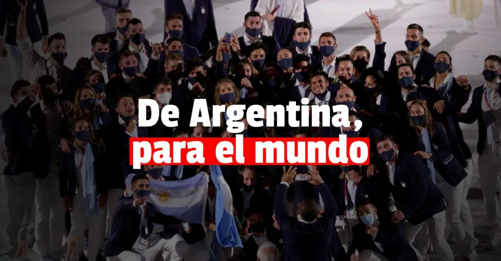 Así fue el desfile de la delegación argentina en Tokio